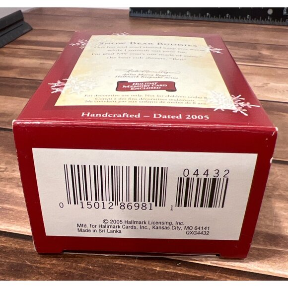 2005 HALLMARK KEEPSAKE ORNAMENT QXG4432 SNOW BEAR BUDDIES BY ANITA ROGERS - Picture 3 of 11